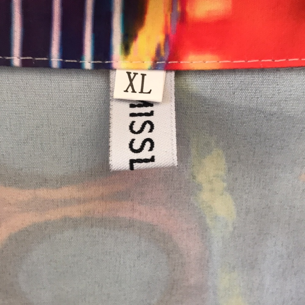MISSLOOK Hawaiian Shirt Size XL Multicolor New Without Tags - Picture 2 of 4